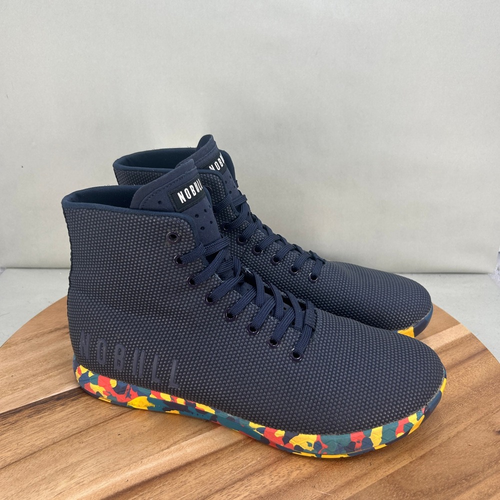 NOBULL High Top Trainer Deep Navy Multi Camo Mens Size 11 Shoes Gym Workout